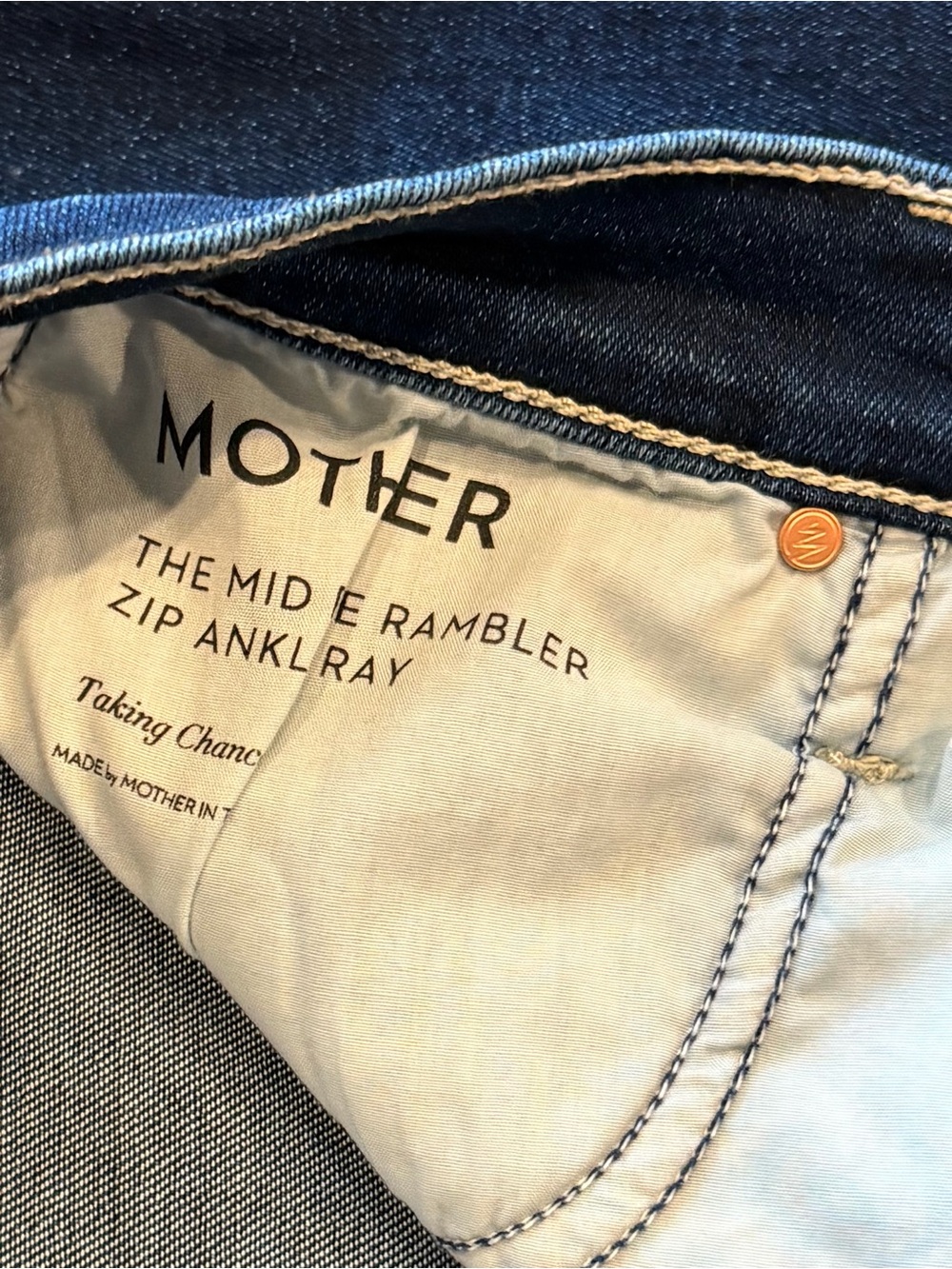 Mother the midrise rambler ankle zip - Picture 3 of 5